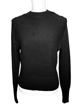 Alp N Rock Dev Black Knit Crew Neck Sweater Small